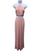 Alice & Olivia Size 4 Baby Pink Polyester Blend Sleeveless Cut Outs Halter Gown Baby Pink / 4
