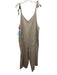 Hatch Size 2/M Beige Cotton Blend Sleeveless Maternity Jumpsuit Beige / 2/M