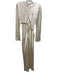 Shona Joy Size 6 Ivory Viscose Blend Long Sleeve Cut Outs Gown Ivory / 6