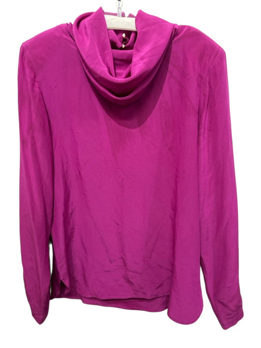 Christian Dior Separates Size 10 Magenta Purple Silk Turleneck Long Sleeve Top Magenta Purple / 10