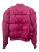 Isabel Marant Size 40 Fuschia Pink Recycled Polymide Zip Up Ribbed Detail Jacket Fuschia Pink / 40