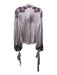 Andrea Iyamah Size L Lavender, Green, Purple Polyester Satin grape vines Top Lavender, Green, Purple / L