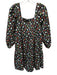 CROSBY by Mollie Burch Size S Black & Multi Cotton Long puff sleeve Floral Dress Black & Multi / S