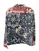 Chufy Size S Blue, Black, Red Cotton Long Sleeve Geometric Boxy Pockets Top Blue, Black, Red / S