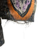 Escada Size 36 Green, orange & Black Silk Long Sleeve Feather Print Neck Tie Top Green, orange & Black / 36