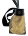 Tom Ford Gold & Black Coated Denim Leather trim Metallic Magnetic Closure Bag Gold & Black / S