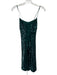 Zara Size XS Emerald Green Polyester Fully Sequined Strappy Back Mini Dress Emerald Green / XS