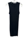 T Alexander Wang Size S Black & Blue Rayon Trim Sleeveless Body Con Dress Black & Blue / S