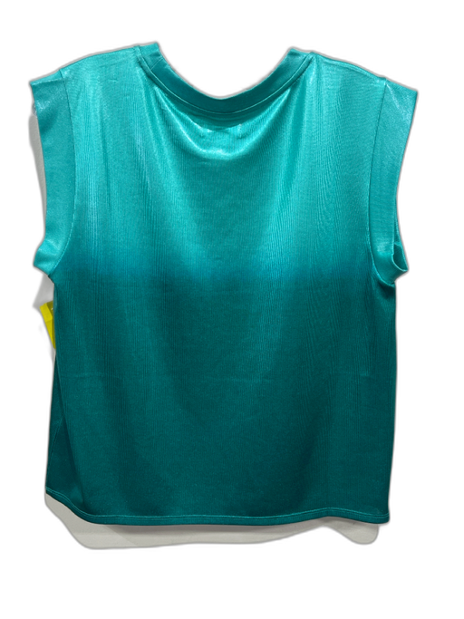Porridge Size Small Green Polyester Blend Short Sleeve Metallic T-Shirt Top Green / Small
