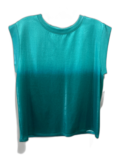 Porridge Size Small Green Polyester Blend Short Sleeve Metallic T-Shirt Top Green / Small