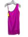 Tibi Size 6 Pink Fuschia Silk One Shoulder Sleeveless Dress Pink Fuschia / 6