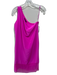 Tibi Size 6 Pink Fuschia Silk One Shoulder Sleeveless Dress Pink Fuschia / 6