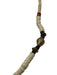 Leslie Fendig White, Silver & Bronze Metal Disc Beads Fish Long Necklace White, Silver & Bronze