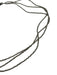 Gray & Gunmetal Stone Beads Pave Multistrand Lobster Clasp Necklace Gray & Gunmetal