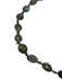 Gray & Gunmetal Metal Pave Faceted Stones Lobster Clasp Necklace Gray & Gunmetal