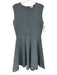 Akris Punto Size L Blue, Red, Black Viscose Blend Sleeveless Geometric Dress Blue, Red, Black / L