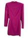 A.L.C. Size 0 Hot pink Triacetate Blend Long Sleeve rouched detail Mini Dress Hot pink / 0