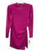 A.L.C. Size 0 Hot pink Triacetate Blend Long Sleeve rouched detail Mini Dress Hot pink / 0