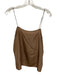 Beautiful People Size M Brown Silk Spaghetti Strap Crepe Tank Top Brown / M
