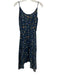 Birds of Paradis Size XS Blue, Yellow, Multi Cotton Blend Spaghetti Strap Dress Blue, Yellow, Multi / XS