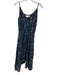 Birds of Paradis Size XS Blue, Yellow, Multi Cotton Blend Spaghetti Strap Dress Blue, Yellow, Multi / XS