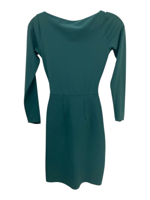 La Petite Robe Chiara Boni Size 39 Dark Green Rayon 3/4 Sleeve Draped Dress Dark Green / 39