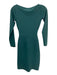 La Petite Robe Chiara Boni Size 39 Dark Green Rayon 3/4 Sleeve Draped Dress Dark Green / 39