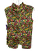 Buru Size XS Green, Yellow, Pink Cotton Sleeveless Floral Button Up Back Top Green, Yellow, Pink / XS