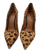 Givenchy Shoe Size 39 Beige & Brown Pony Hair Leather Detail Cheetah Print Pumps Beige & Brown / 39