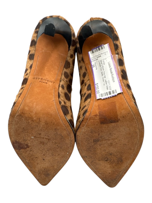 Givenchy Shoe Size 39 Beige & Brown Pony Hair Leather Detail Cheetah Print Pumps Beige & Brown / 39