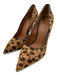 Givenchy Shoe Size 39 Beige & Brown Pony Hair Leather Detail Cheetah Print Pumps Beige & Brown / 39