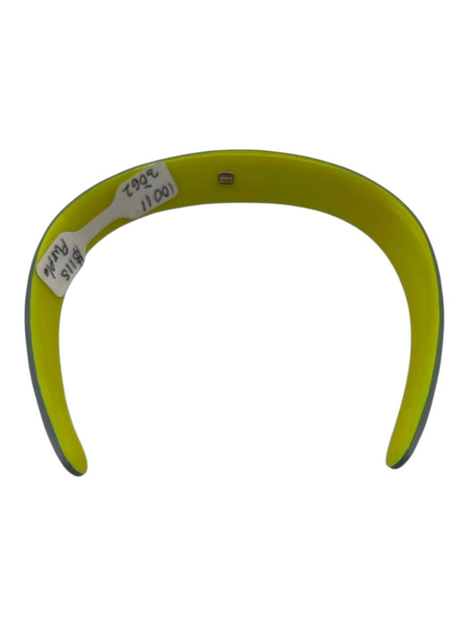 Alexis Bittar Blue & Neon Yellow Lucite Collar Necklace Blue & Neon Yellow
