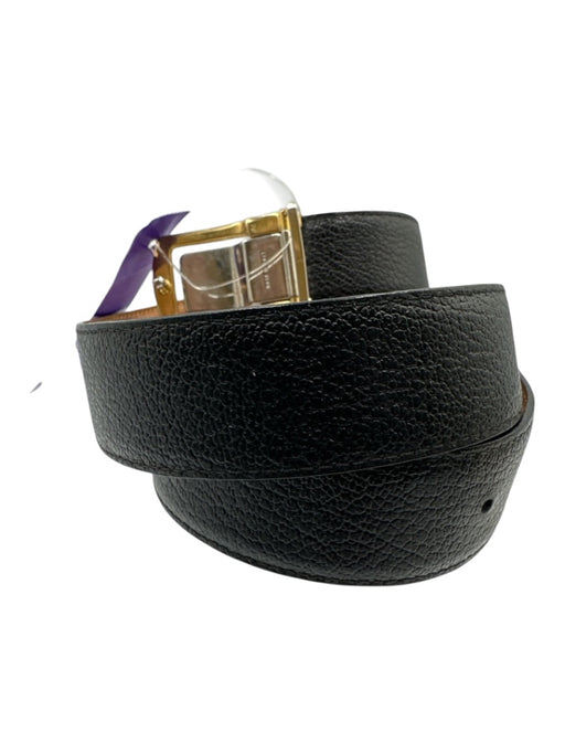 Salvatore Ferragamo Black, Brown, Gold, Silver Leather & Metal Mixed Metal Belts Black, Brown, Gold, Silver / S/M
