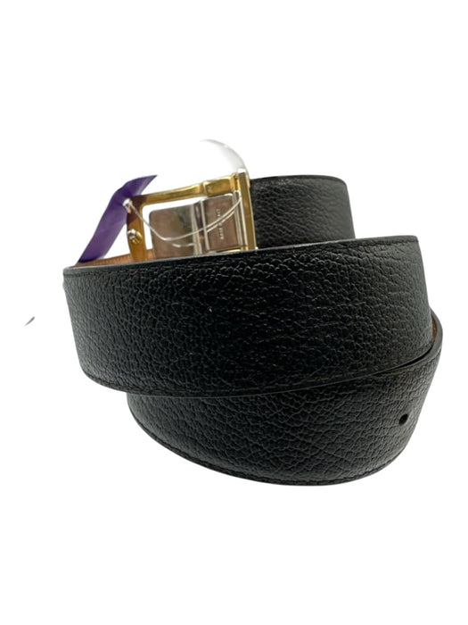 Salvatore Ferragamo Black, Brown, Gold, Silver Leather & Metal Mixed Metal Belts Black, Brown, Gold, Silver / S/M