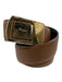 Salvatore Ferragamo Black, Brown, Gold, Silver Leather & Metal Mixed Metal Belts Black, Brown, Gold, Silver / S/M