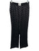 Alexander Wang Size S Black & Silver Silk Elastic Waist A Pants Black & Silver / S