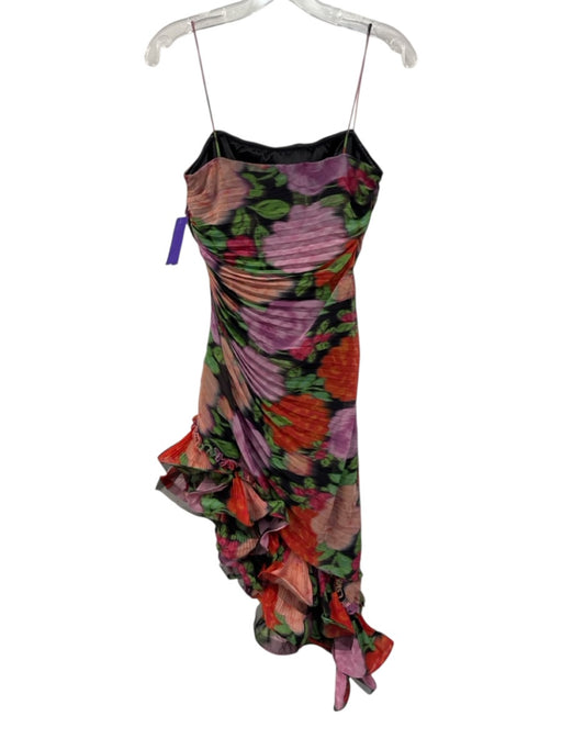 Ungaro Size Estimated Size Small Purple, Orange, Green Polyester Floral Dress Purple, Orange, Green / Estimated Size Small