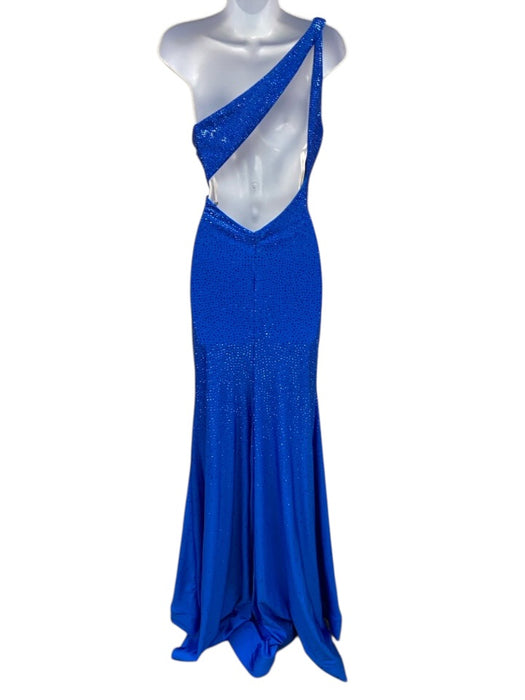 Sherri Hill Size Estimated Size Small Royal Blue Missing Fabric Tag Beaded Gown Royal Blue / Estimated Size Small