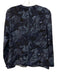Elizabeth & James Size S Navy Print Silk Button Down Floral Long Sleeve Top Navy Print / S