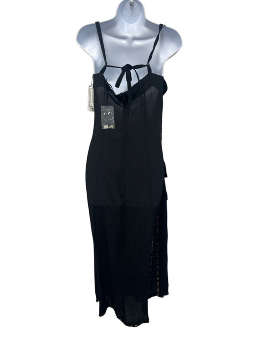 Proenza Schouler Size 6 Black & Gold Silk Pockets Jeweled Sleeveless Dress Black & Gold / 6