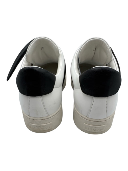 Alexandre Birman Shoe Size 40 White & Black Leather Low Top Laceless Sneakers White & Black / 40