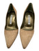 Manolo Blahnik Shoe Size 34.5 Beige Suede Pointed Toe Pumps Beige / 34.5