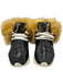 Esse Ut Esse Shoe Size 37 Black Patent Leather Fur Trim Leather Low Top Sneakers Black / 37