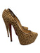Christian Louboutin Shoe Size 37 Tan & brown Leather Pony Hair Platform Pumps Tan & Brown / 37