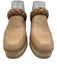 Bernardo Shoe Size 9 Tan Nude Leather Braided Wood Heel Clogs Tan Nude / 9