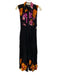 Desigual Size Small Black & Multi Viscose Sleeveless Dress Black & Multi / Small
