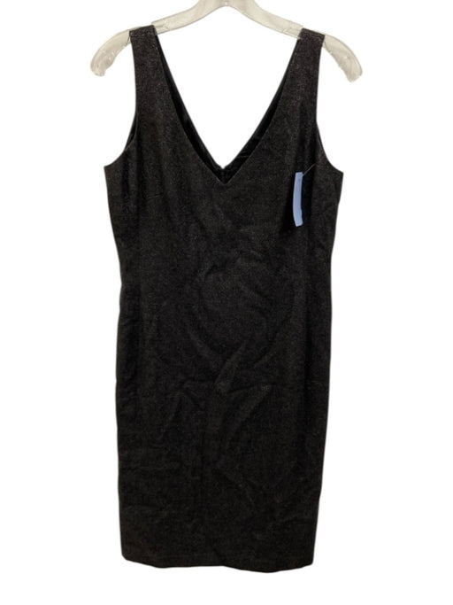 Ralph Lauren Black Size 8 Charcoal Wool Blend Sleeveless Sparkle Dress Charcoal / 8