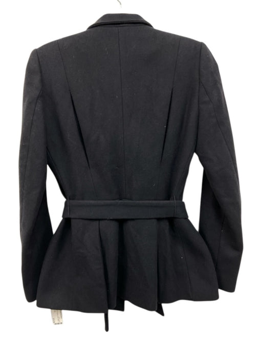 Reiss Size 2 Navy Wool Blend Buttons Sash Blazer Jacket Navy / 2