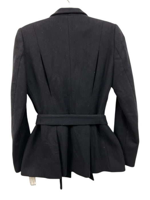 Reiss Size 2 Navy Wool Blend Buttons Sash Blazer Jacket Navy / 2