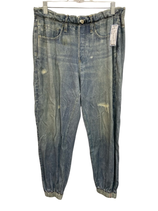Rag & Bone Size Large Light Wash Cotton Jegging Elastic Waist Jogger Jeans Light Wash / Large